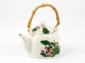 Чайник для чая Мелодия любви с бамбуковой ручкой, 600 мл
