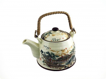 Чайник для чая Императорский домик с бамбуковой ручкой, 800 мл