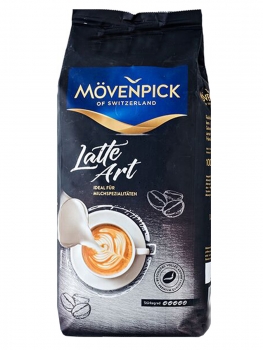 Кофе в зернах Movenpick Latte Art (Мовенпик Латте Арт)  1 кг, вакуумная упаковка