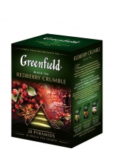 Чай ароматизированный Greenfield Redberry Crumble (Гринфилд Редберри Крамбл), 20 пакетиков, в пирамидках